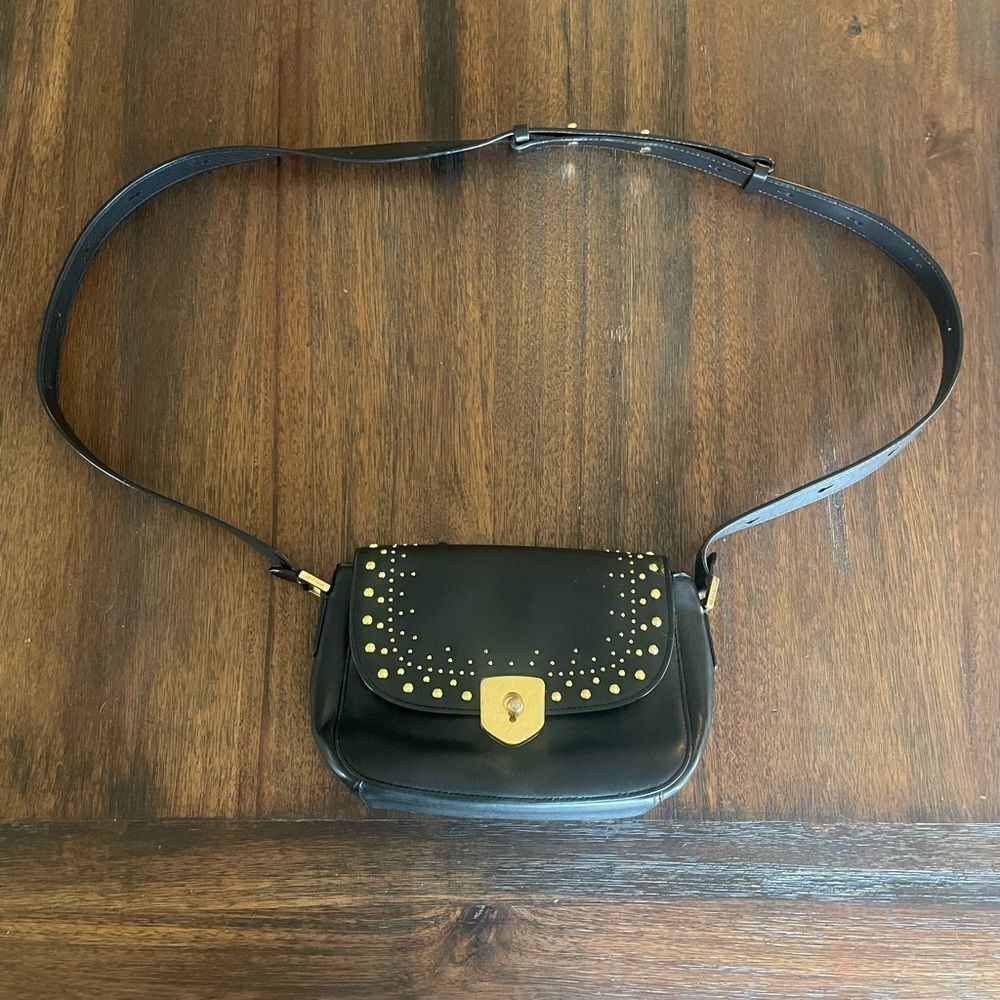 Cole Haan Marli Studded Mini Saddle Bag